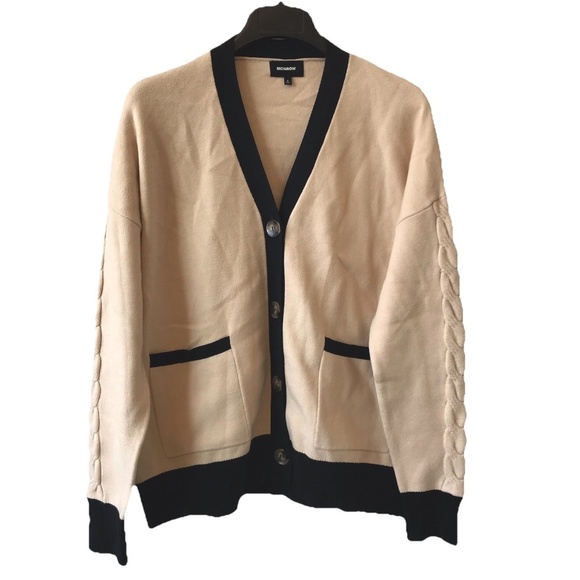 monrow Sweaters - Monrow Colorblocked V-Neck Cardigan Small